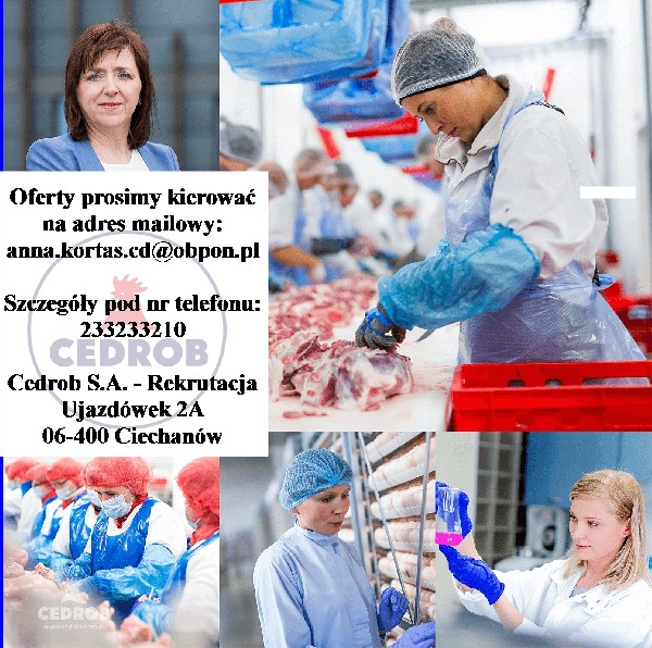 Młodszy Specjalista Ds. Higieny Ujazdówek Zakład Mięsa Drobiowego (k/m) 2